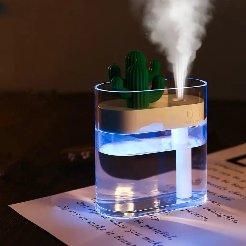 Clear Cactus Ultrasonic Humidifier 160ML