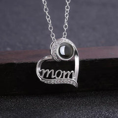 MOM Heart Necklace – Custom Gift